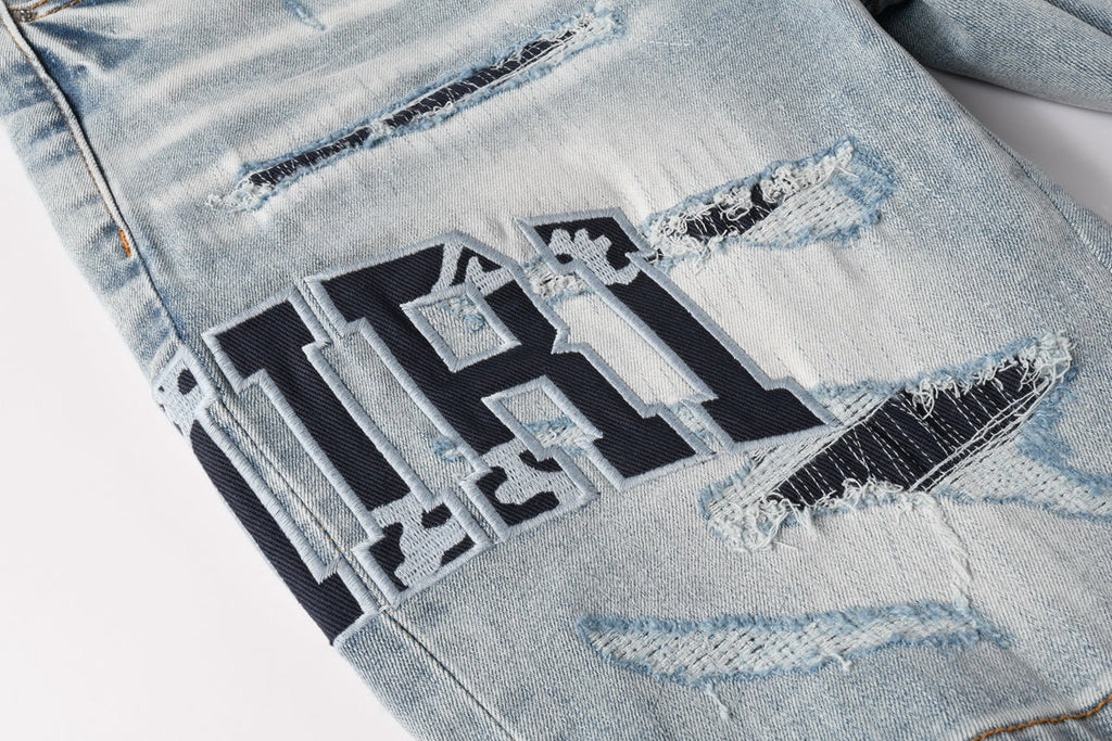 Chrome Hearts x Levi's Cross Patch Flare Jeans - Front and Back