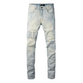 Amiri Crystal Rhinestone Jeans - Front view