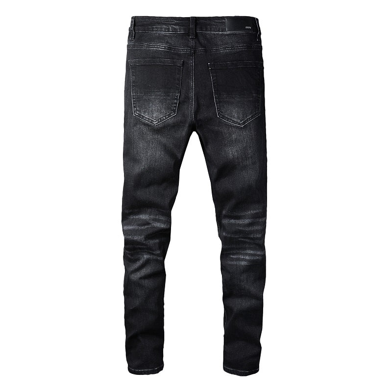 Amiri Paint Drip Jeans Black – Paint Drip Detail