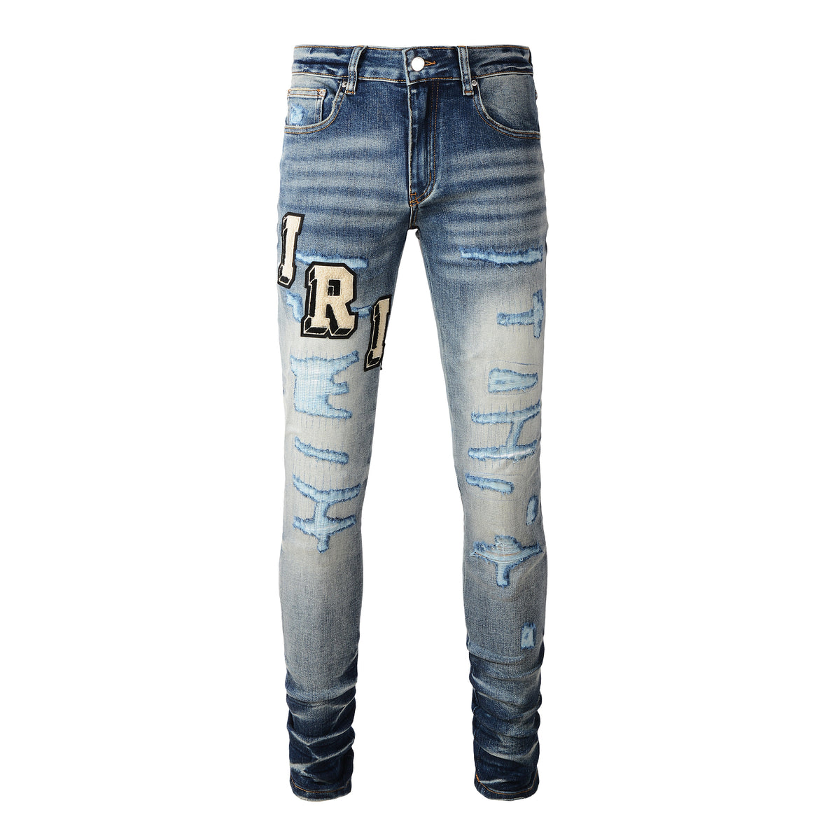 AMIRI MA Varsity Jeans back pocket detail