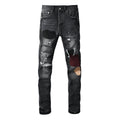 Purple Brand distressed jeans - front full view