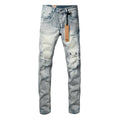 Rhinestone Cross Embellished Jeans detail view