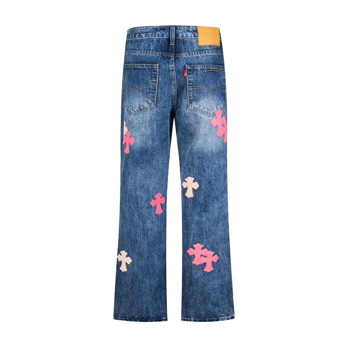 Chrome Hearts x Levi's Cross Patch Flare Jeans - Back View