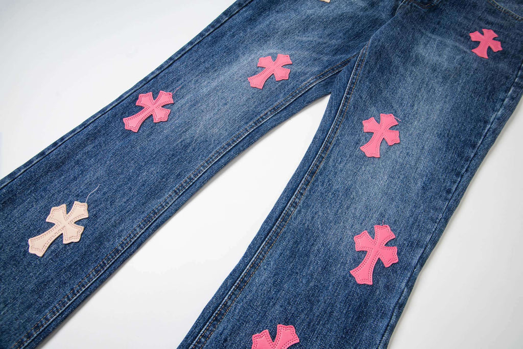 Chrome Hearts x Levi's Cross Patch Flare Jeans - Additional View