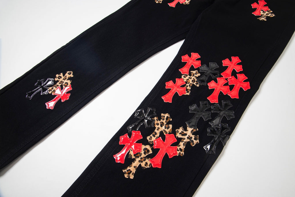 Gallery Dept x Chrome Hearts Black Graffiti Jeans
