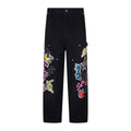 Chrome Hearts x Space Records Graffiti Carpenter Pants - Front view
