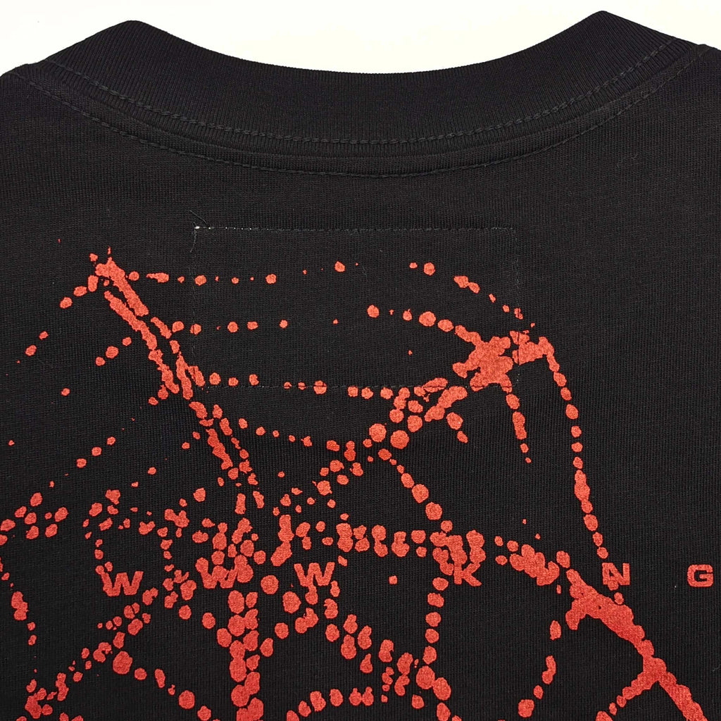 Sp5der Worldwide T-Shirt Black Red - Front