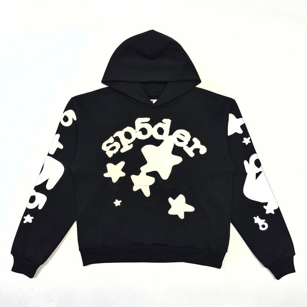 Sp5der Star Hoodie Black - Back