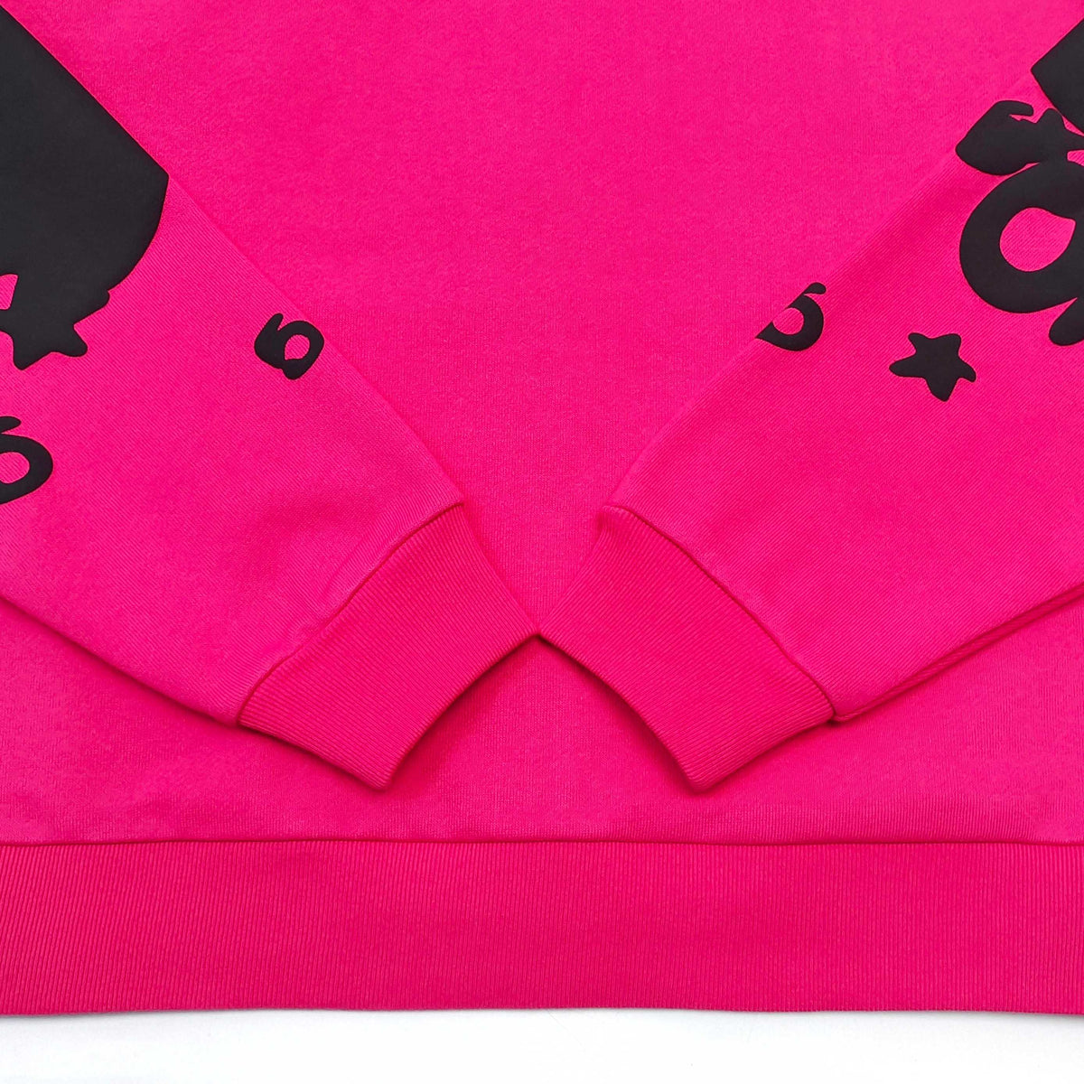 Sp5der Pink Star Zip-Up Hoodie - Front