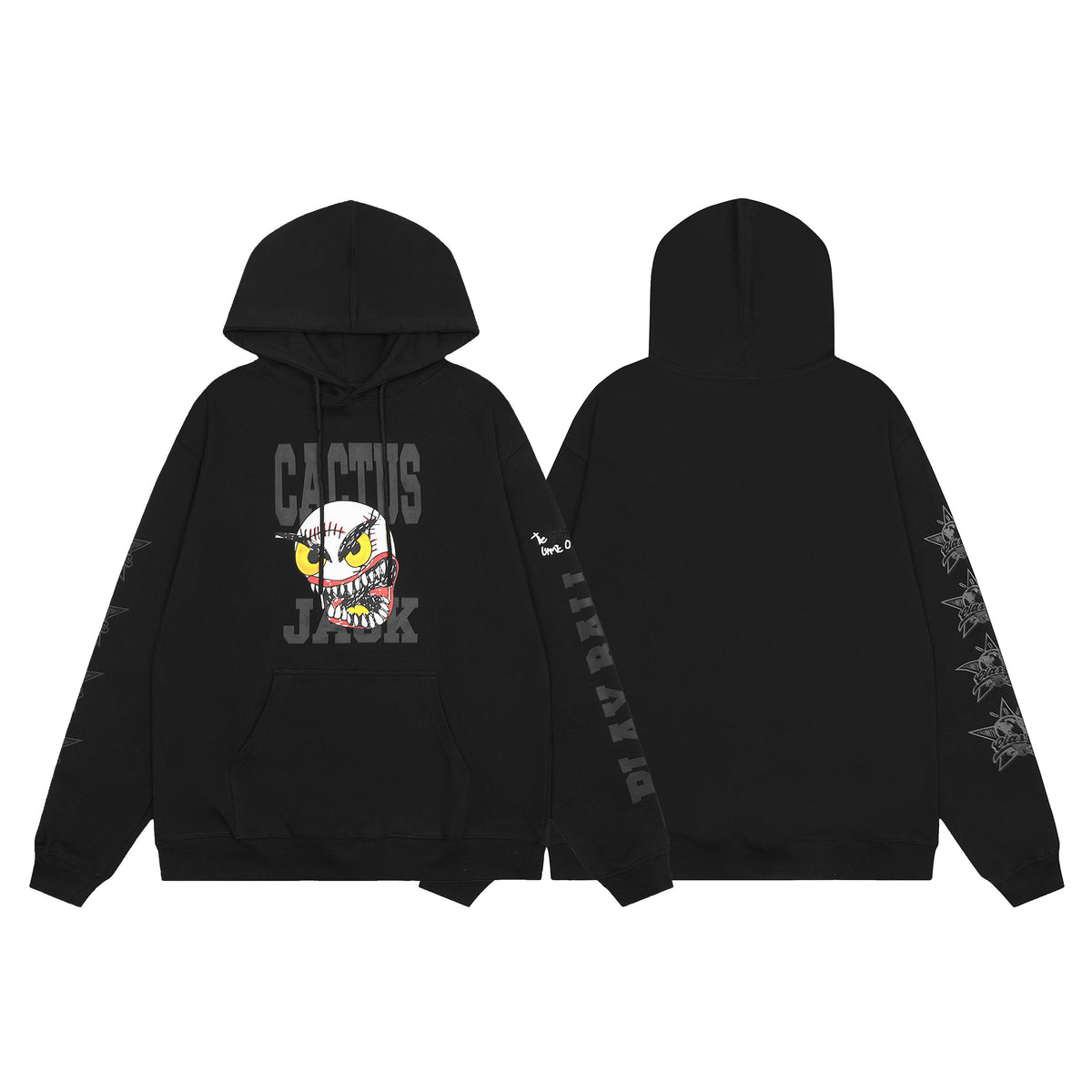 Cactus Jack hoodie sleeve script detail