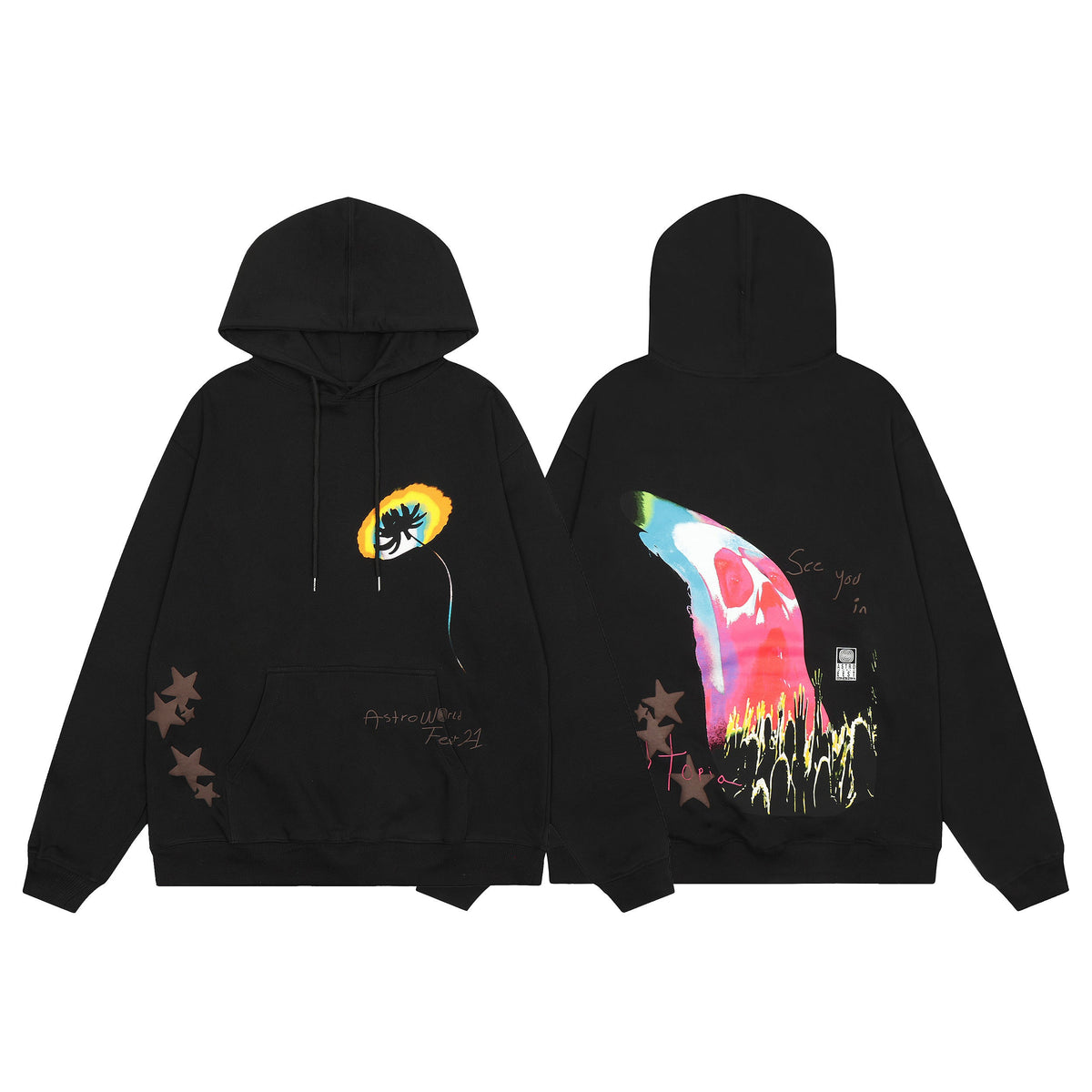 Travis Scott Astroworld Fest '21 Hoodie - Back detail
