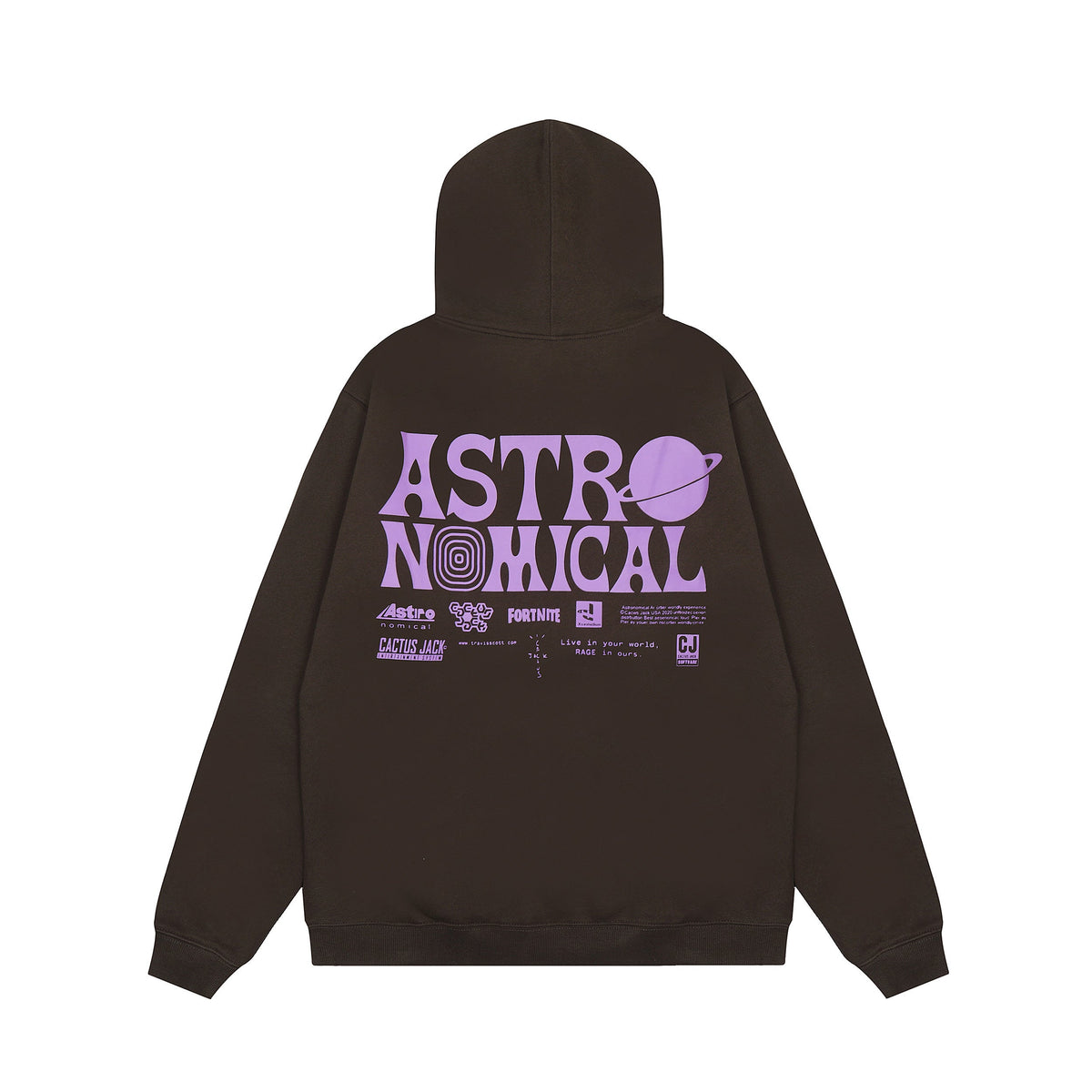 Travis Scott Astronomical Hoodie - Back graphic detail