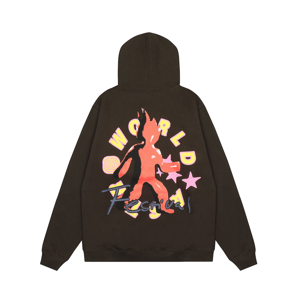 Astro Fest World Festival Hoodie – front and back view