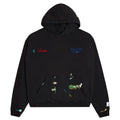 Gallery Dept. x Josué Thomas hoodie - back view with Art On Display graphic