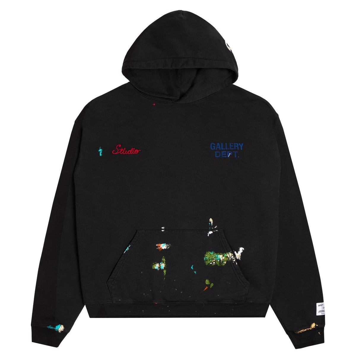 Gallery Dept. x Josué Thomas hoodie - back view with Art On Display graphic