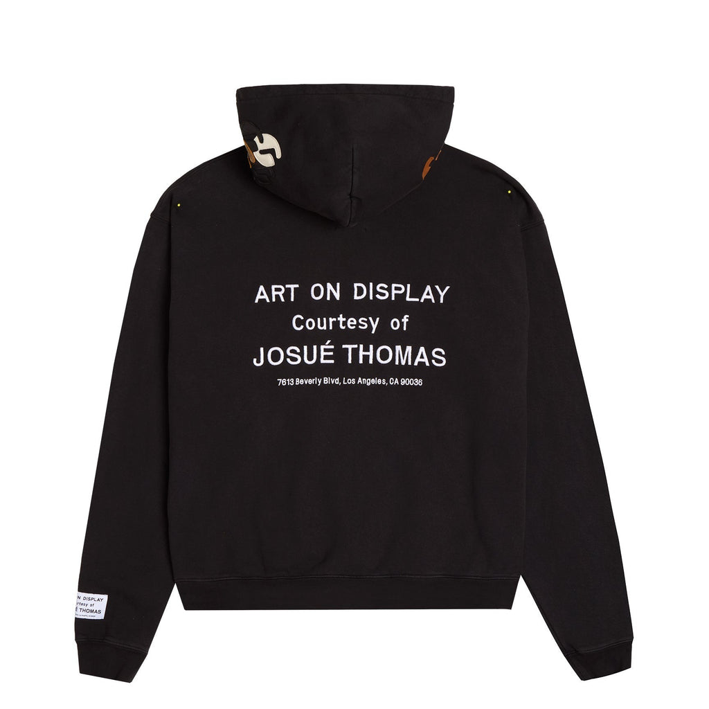 Gallery Dept. x Josué Thomas hoodie - front view with paint splatter