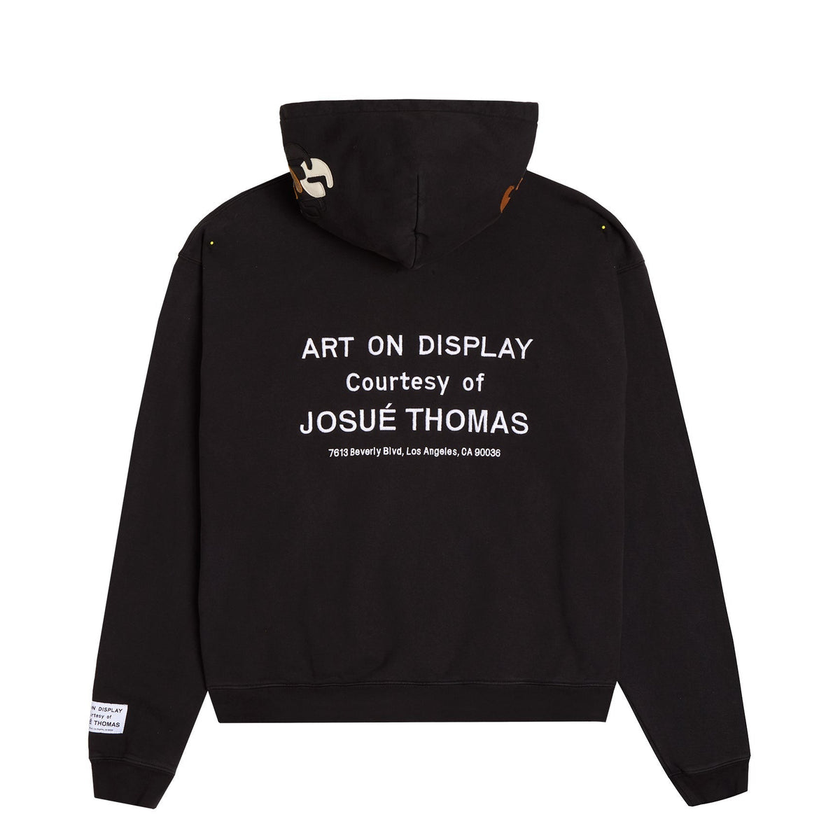 Gallery Dept. x Josué Thomas hoodie - front view with paint splatter