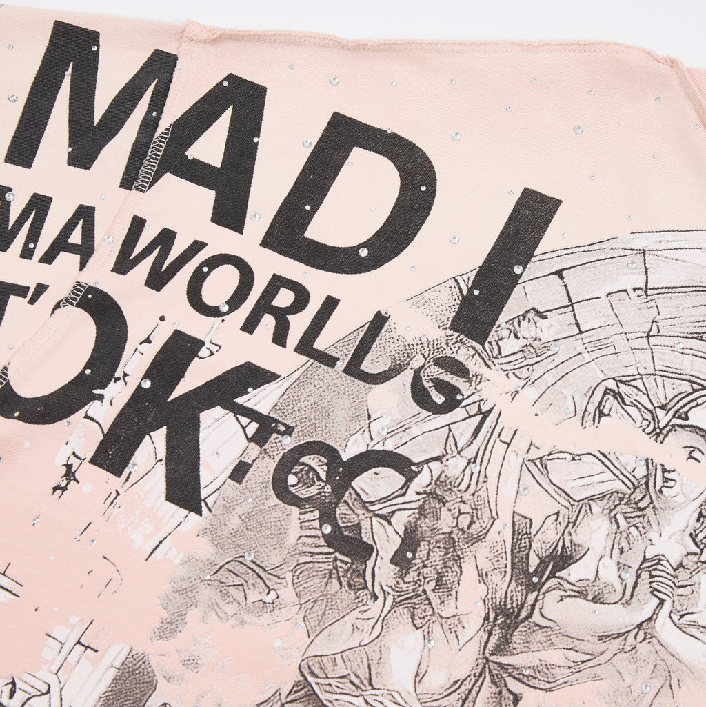 Mad World 2.0 Angel Graphic Tee - Back print close-up
