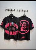 Hellstar No Guts No Glory T-Shirt - Black and White front view