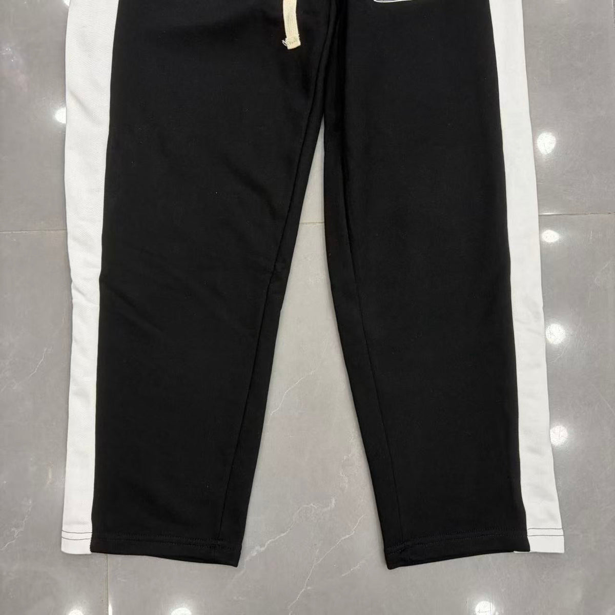 Mixed Emotion Side Stripe Sweatpants - front graphic close-up