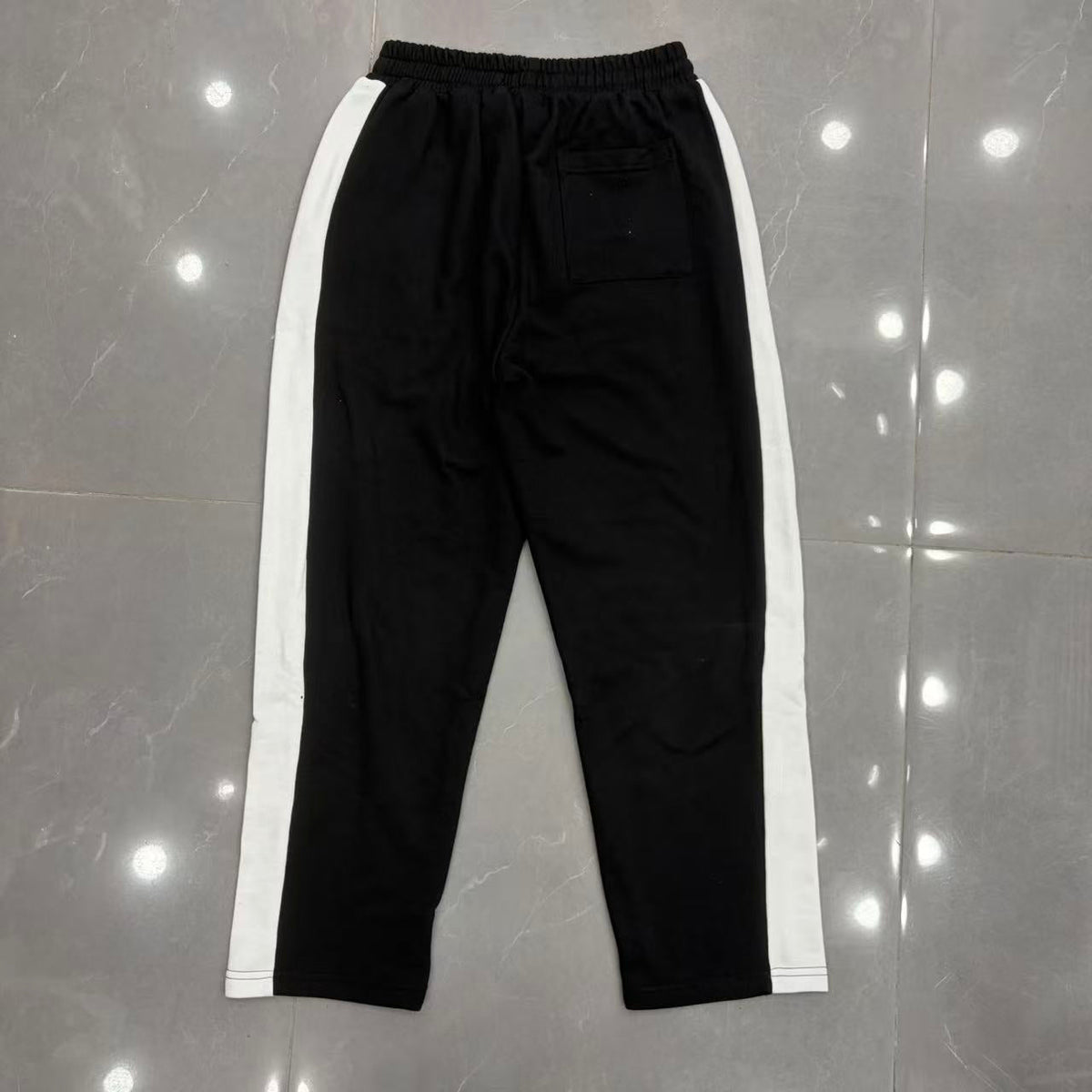 Mixed Emotion Side Stripe Sweatpants - back waistband detail