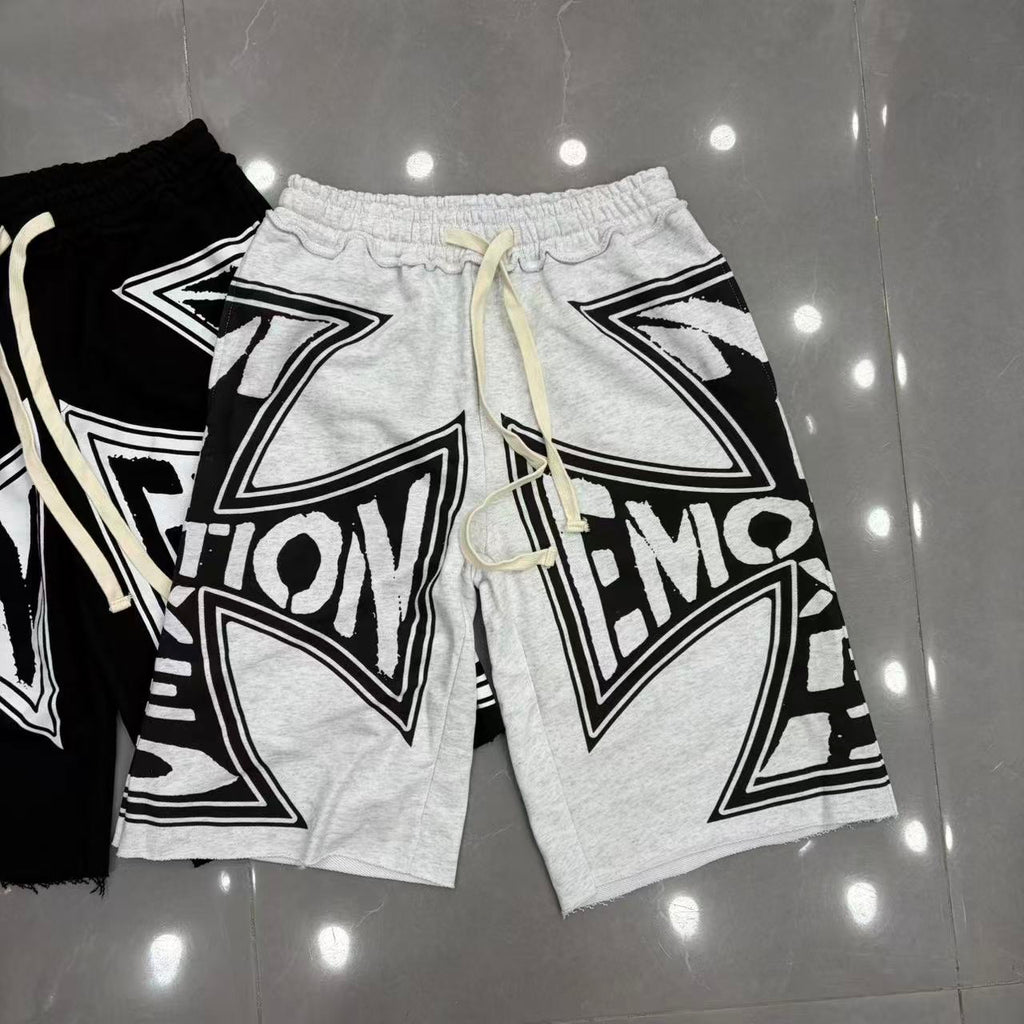 Emotion Cross Graphic Shorts