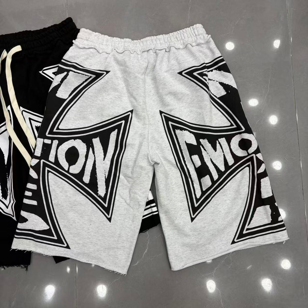 Emotion Cross Graphic Shorts