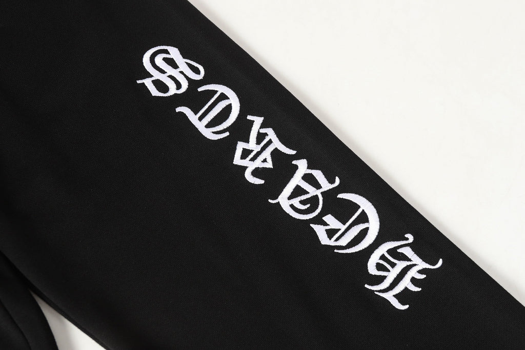 Chrome Hearts sweatpants close-up embroidery detail