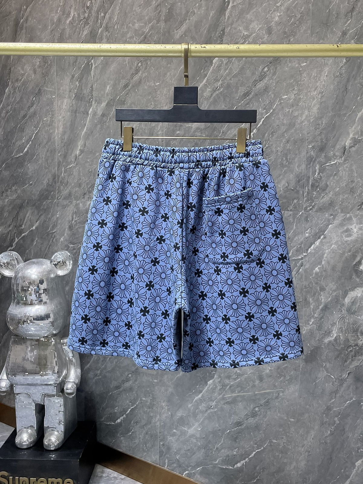 Chrome Hearts monogram shorts waistband and drawstring detail