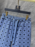 Chrome Hearts floral cross monogram shorts front view on hanger