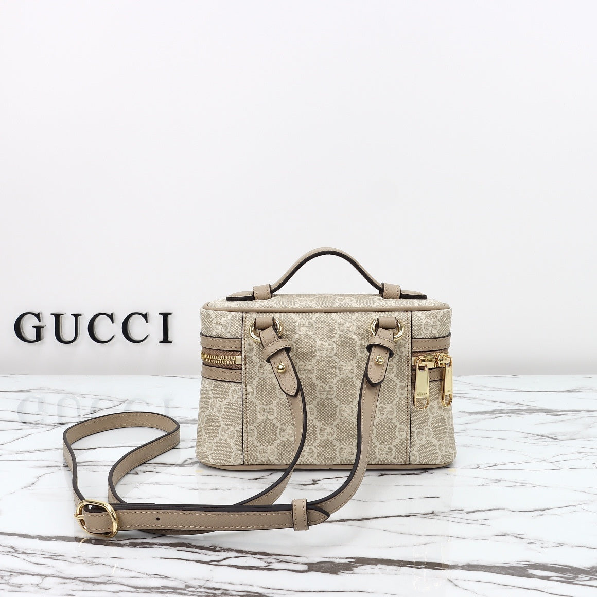 Gucci Ophidia mini bag side profile view