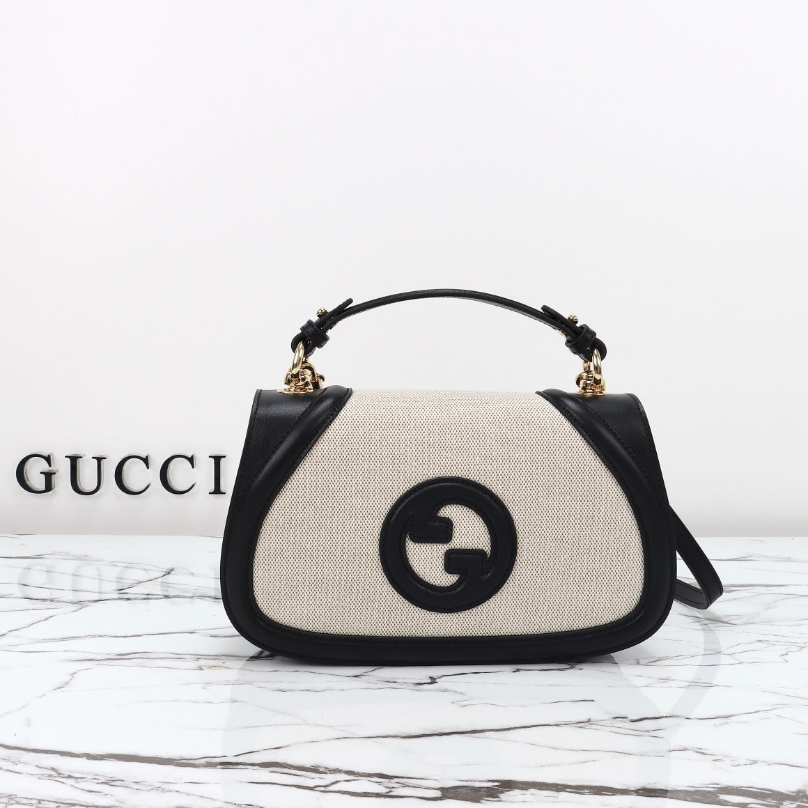 Gucci Blondie bag angled front view
