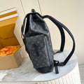 Louis Vuitton Montsouris Backpack Monogram Eclipse – Side View with Front Pocket