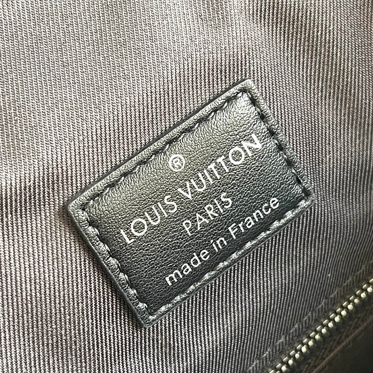 Louis Vuitton Montsouris Backpack Monogram Eclipse – Interior Made in France Leather Label