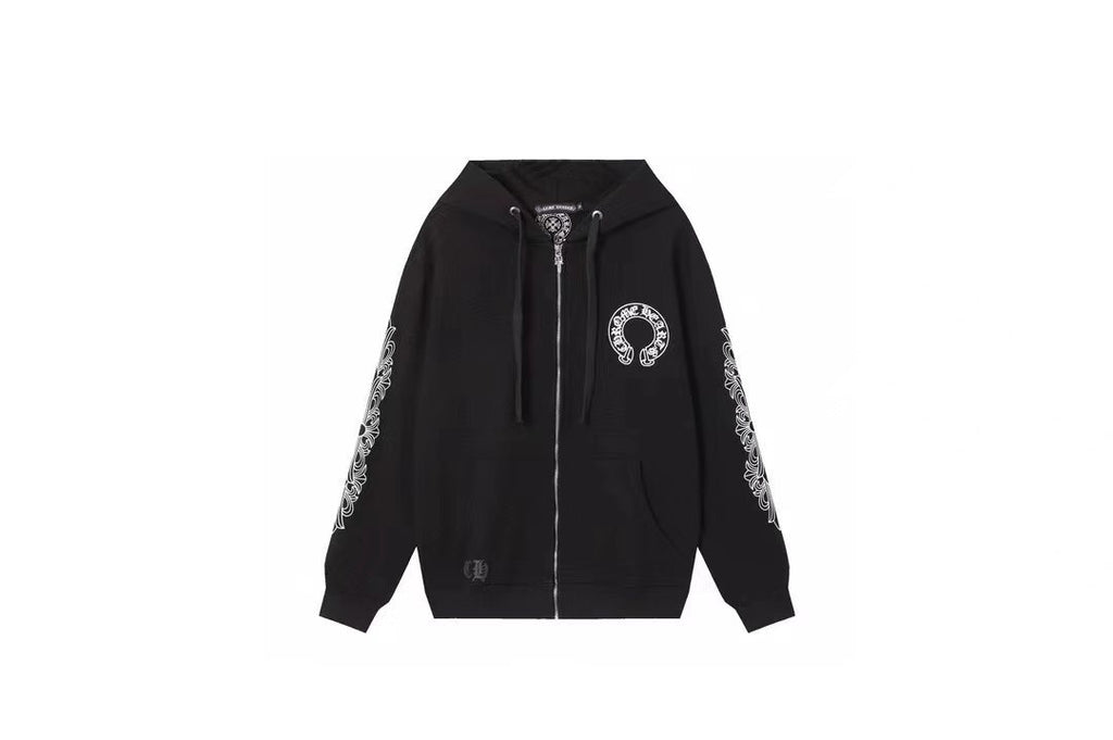 Chrome Hearts Aspen Zip Hoodie – Black