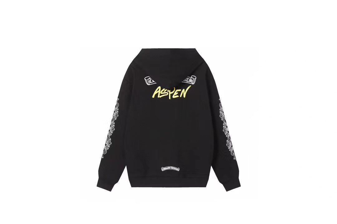 Chrome Hearts Aspen Zip Hoodie – Black