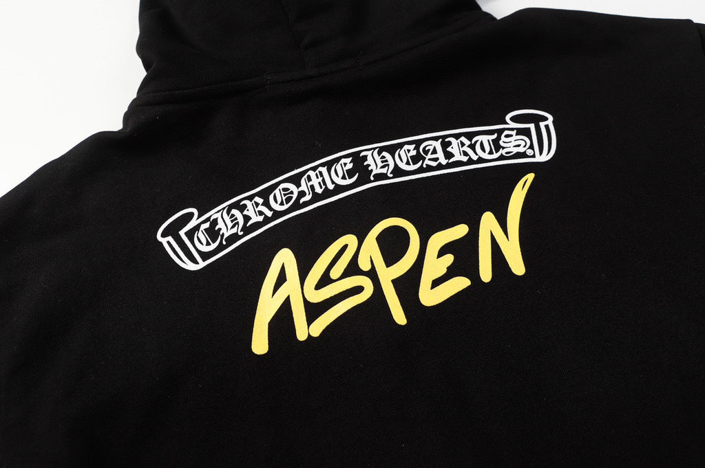 Chrome Hearts Aspen Zip Hoodie – Black