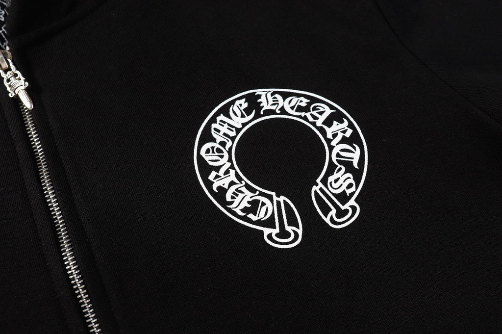 Chrome Hearts Aspen Zip Hoodie – Black