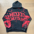 Mixed Emotion Skull Zip-Up Hoodie - Front