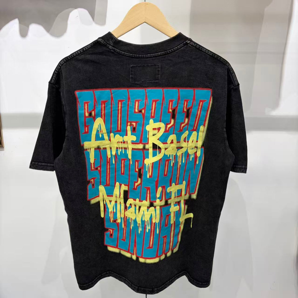 Godspeed Art Basel Miami Tee - Back on hanger