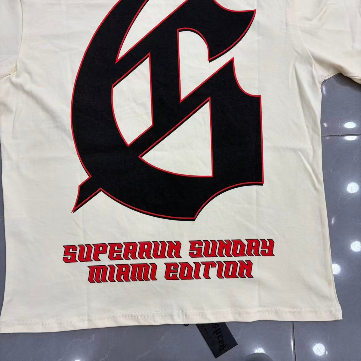Godspeed Superrun Sunday Miami Tee - Back detail