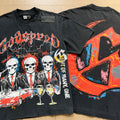 Godspeed Out Of Many One Black Tee - Front and Back