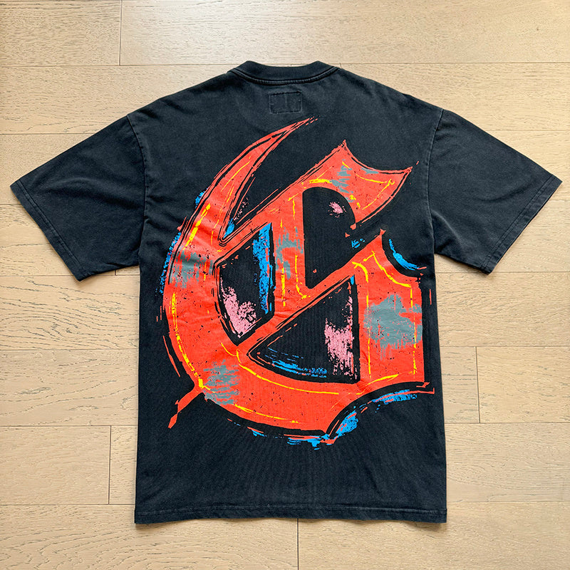 Godspeed Out Of Many One Black Tee - Back graffiti G