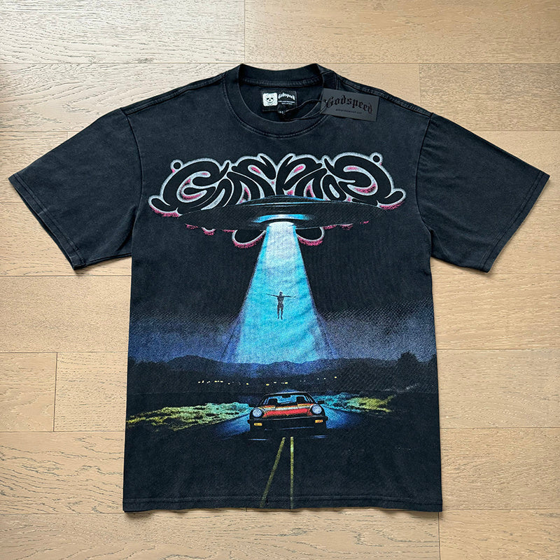 Godspeed UFO Abduction Tee - Front and Back