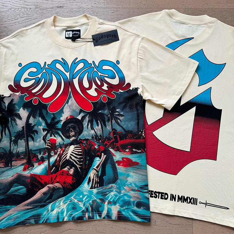 Godspeed Paradise Skeleton Tee - Back