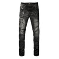 Amiri RH Monogram Distressed Jeans