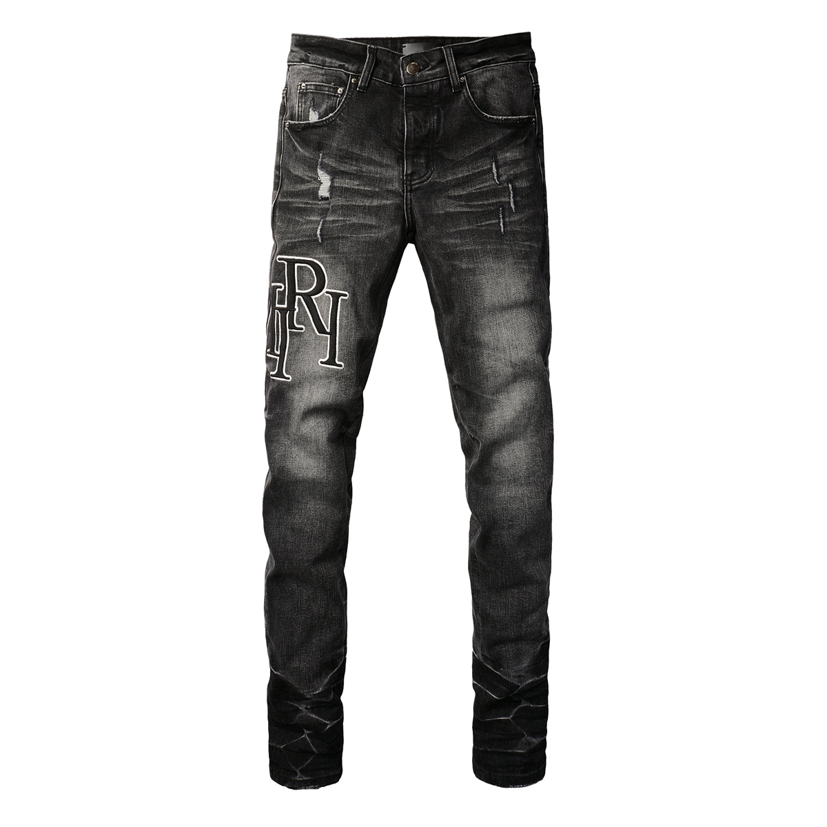 Amiri RH Monogram Distressed Jeans