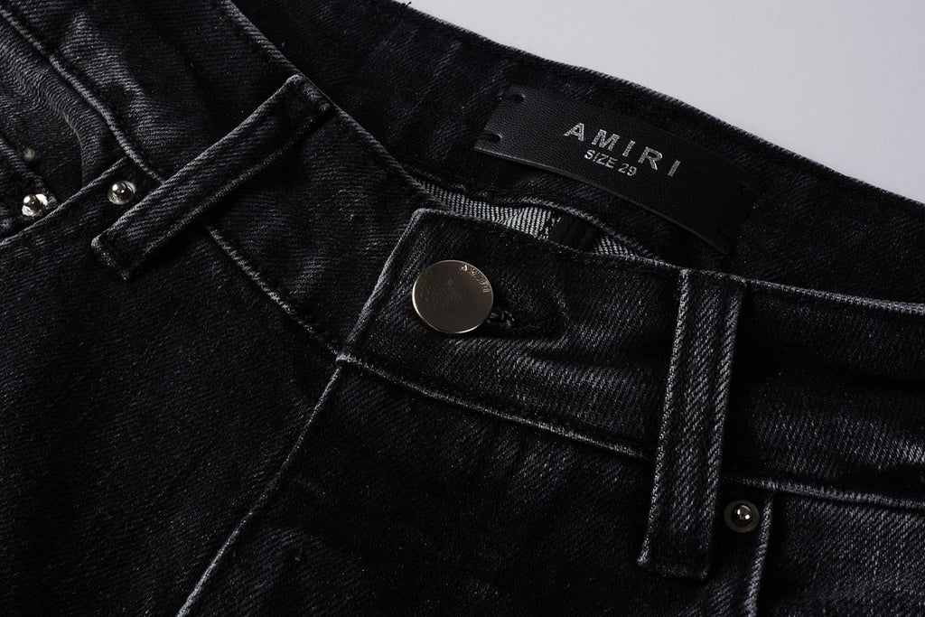 Amiri RH Monogram Distressed Jeans