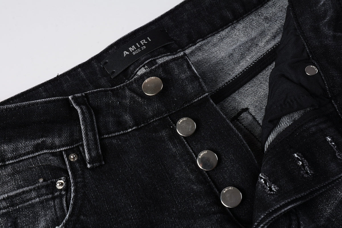 Amiri RH Monogram Distressed Jeans