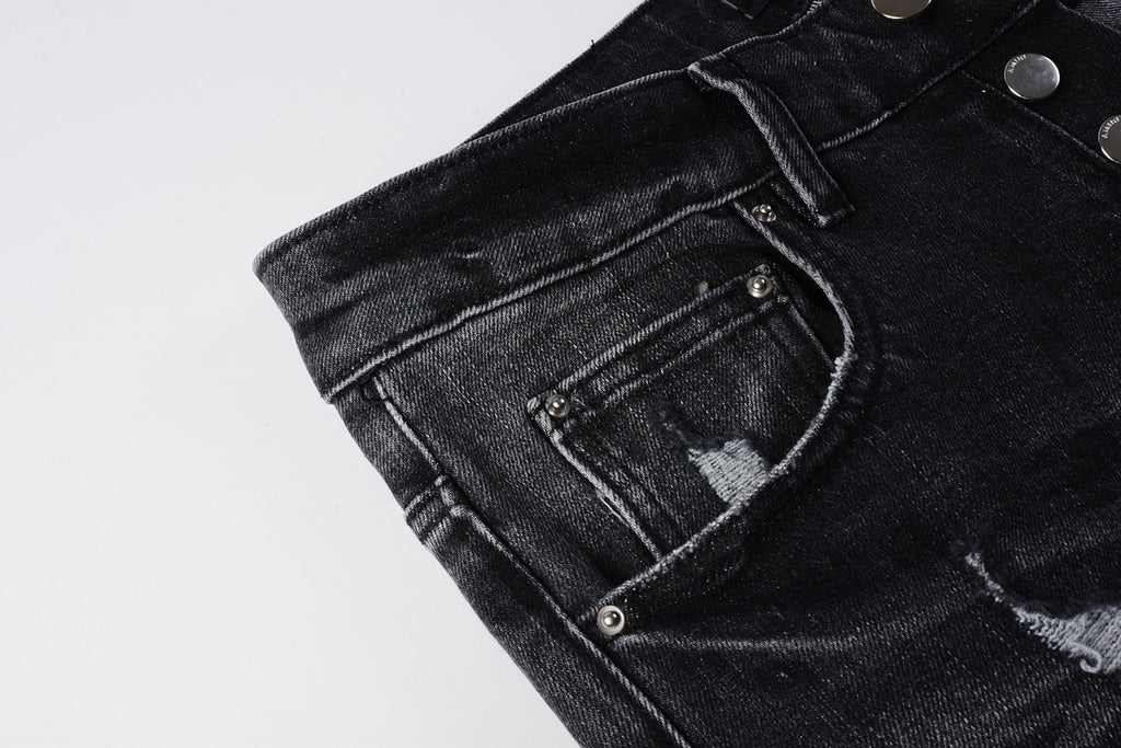 Amiri RH Monogram Distressed Jeans